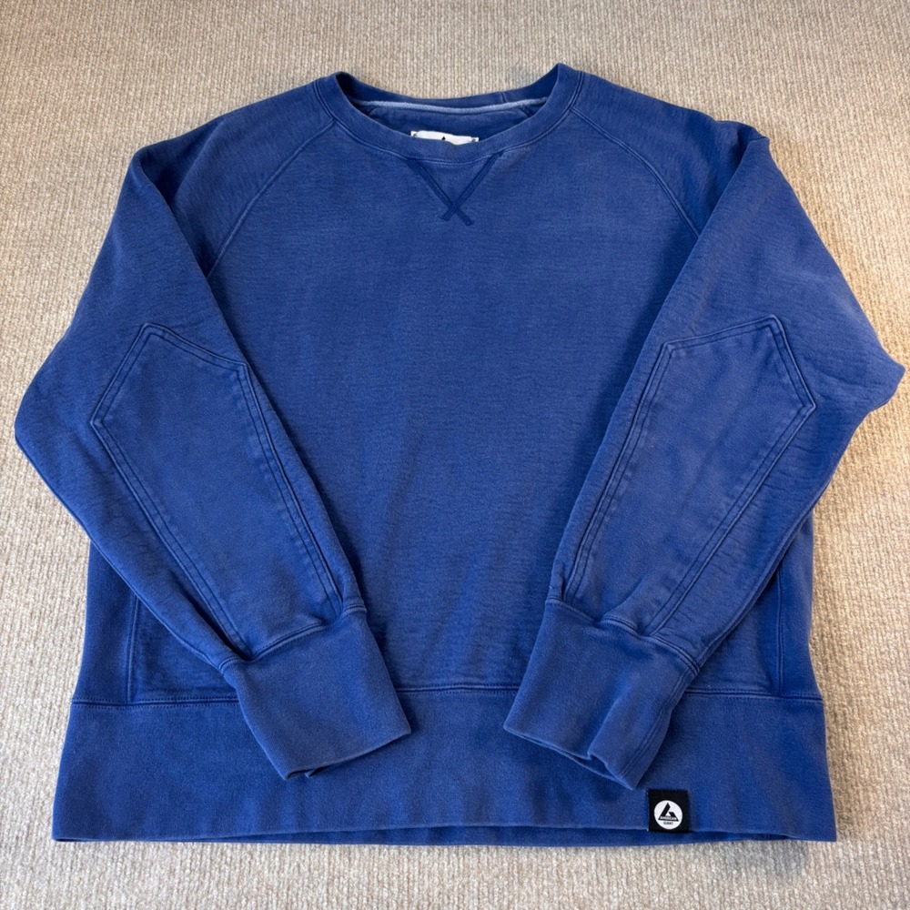 American Giant Blue Heavyweight Cotton Crewneck Men's Size Large Made in USA